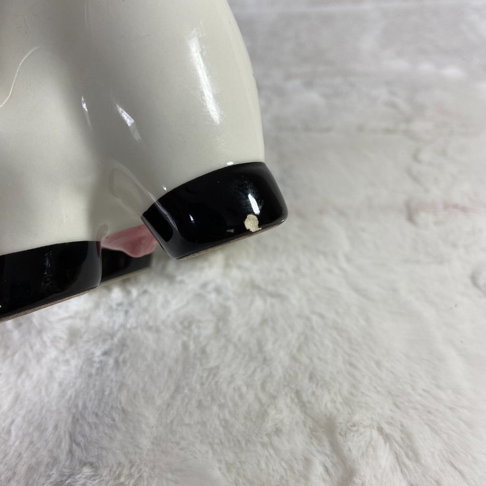 Houston Harvest Cute Vintage Porcelain Ceramic Holstein Cow Creamer Pitcher - Picture 5 of 10